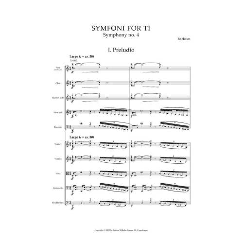 Holten, Bo - Symfoni For Ti - Symphony No. 4