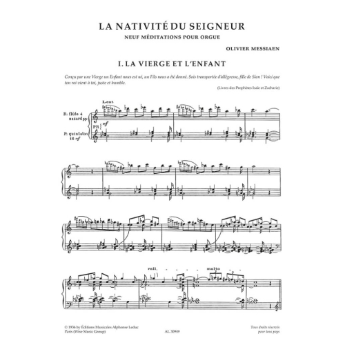 Messiaen, Olivier - La Nativité du Seigneur