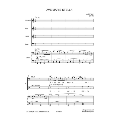 Judith Weir - Ave maris stella