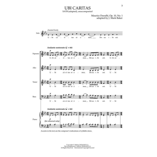 Maurice Duruflé - Ubi Caritas