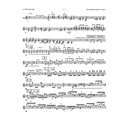 Carl Vine - Percussion Concerto