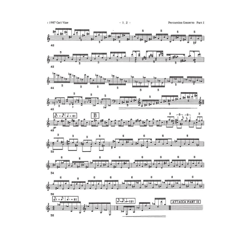 Carl Vine - Percussion Concerto