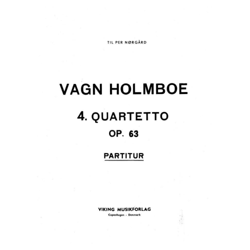 Vagn Holmboe - String Quartet No.4