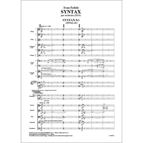 Fedele, Ivan - Syntax