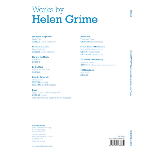 Grime, Helen - Helen Grime: Shadowplay