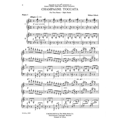 Gillock, William - Champagne Toccata