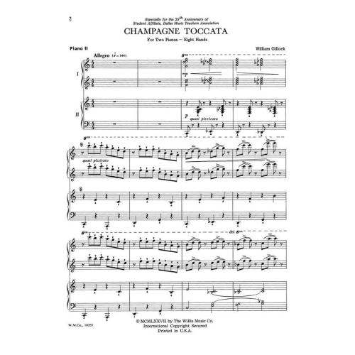 Gillock, William - Champagne Toccata