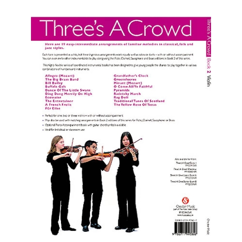 Three's A Crowd: Book 2 (Violin)