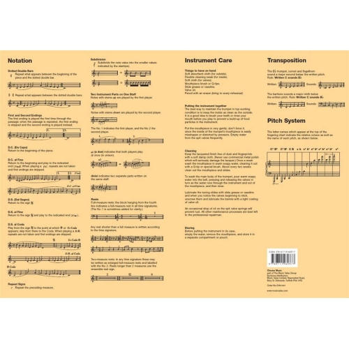 Trumpet Fingering Chart