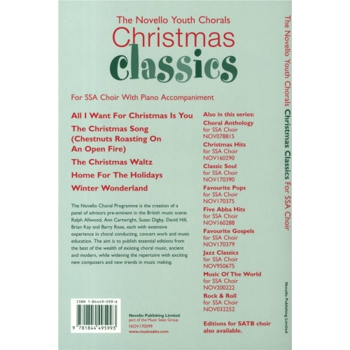 The Novello Youth Chorals: Christmas Classics (SSA)