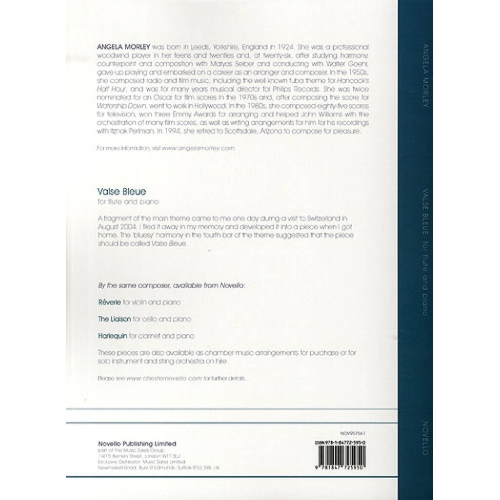 Valse Bleue For Flute And Piano