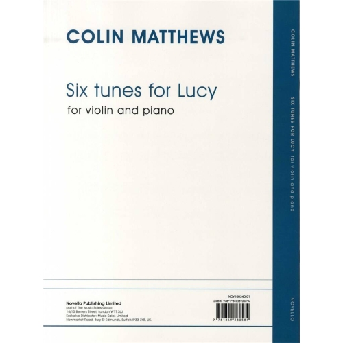 Six Tunes For Lucy (Violin/Piano)