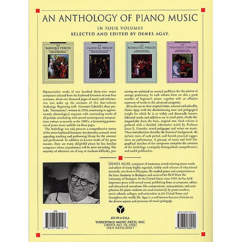 Anthology Of Piano Music Volume 1: The Baroque Period