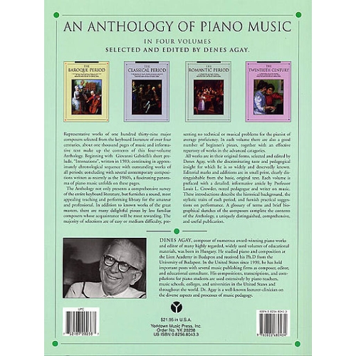Anthology Of Piano Music Volume 3: The Romantic Period