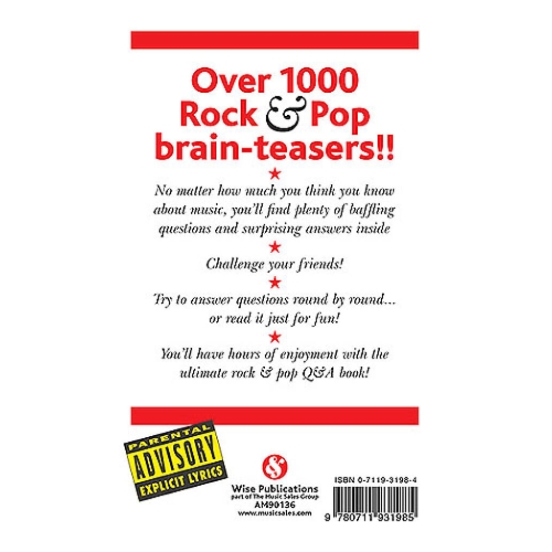 Rock And Pop Quiz Book