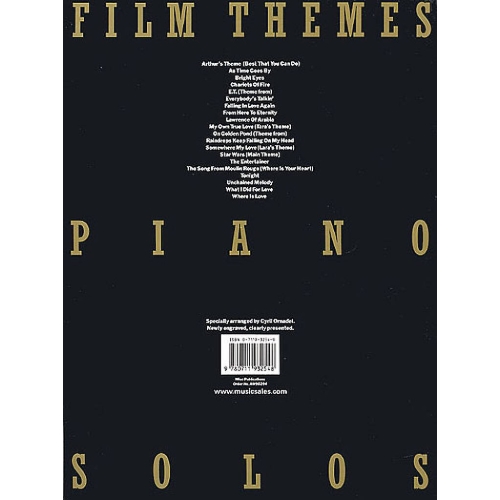 Film Themes Piano Solos