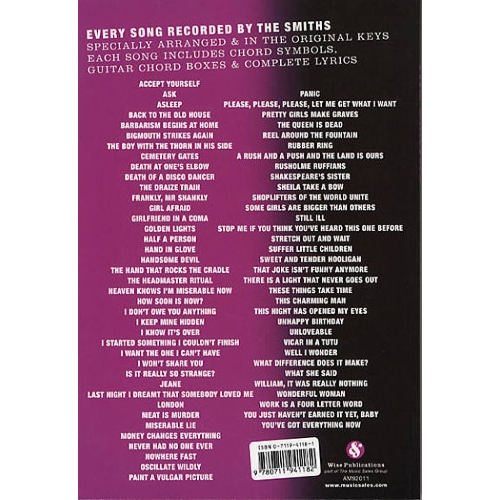 The Smiths: Complete Chord Songbook