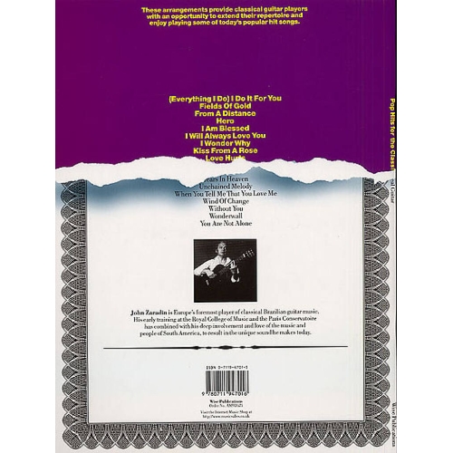 Pop Hits For Classical Guitar