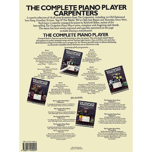 The Complete Piano Player: The Carpenters