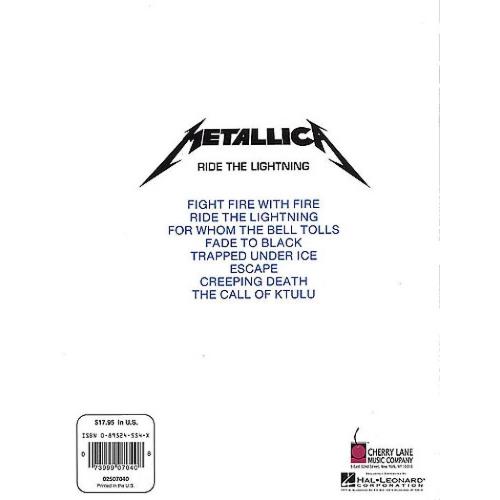 Play It Like It Is Bass: Metallica - Ride The Lightning