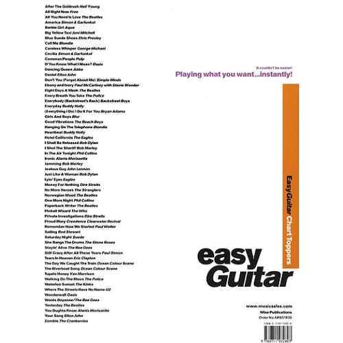 Easy Guitar: Chart Toppers