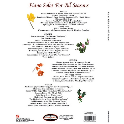 Piano Solos For All Seasons