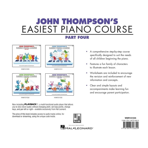 John Thompson's Easiest Piano Course 4 (& Audio)