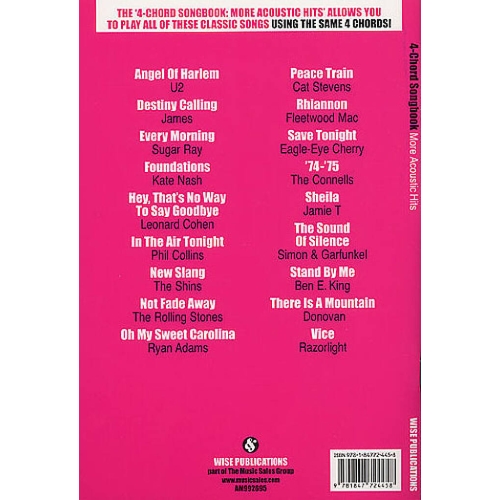 4-Chord Songbook: More Acoustic Hits