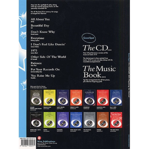 Guest Spot: 21st Century Hits Playalong for Clarinet (Book And CD)