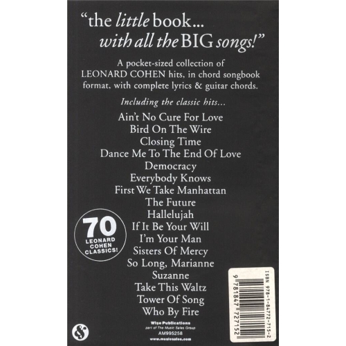 The Little Black Songbook: Leonard Cohen