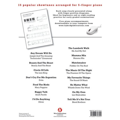 Easiest 5-Finger Piano Collection - Showtunes