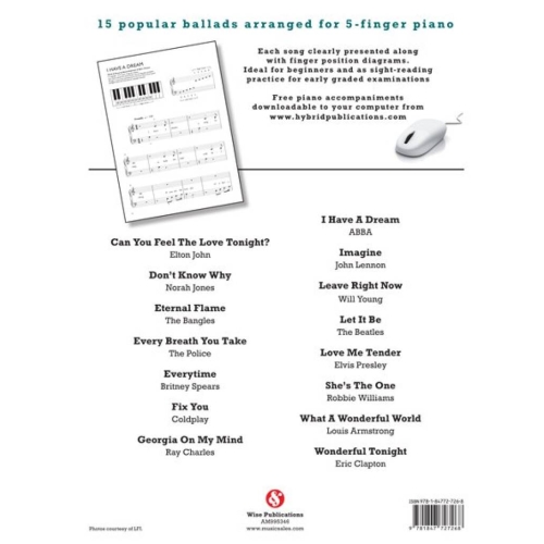 Easiest 5-Finger Piano Collection - Ballads