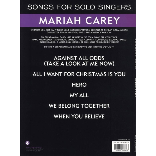 Songs For Solo Singers: Mariah Carey