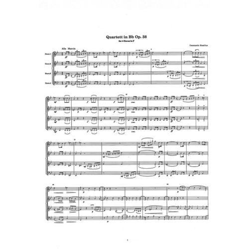 Quartett - C Homilius