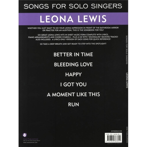 Songs For Solo Singers: Leona Lewis