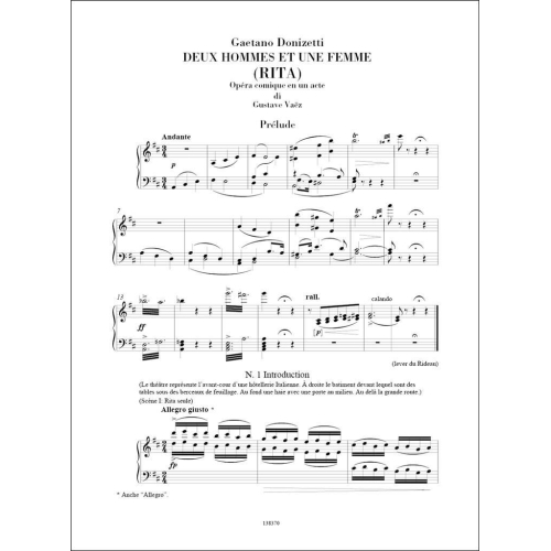 Donizetti, Gaetano - Deux hommes et une femme (Rita)