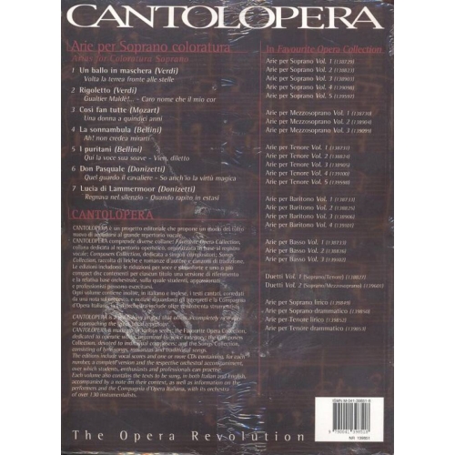 Cantolopera: Arie Per Soprano Coloratura Vol. 1
