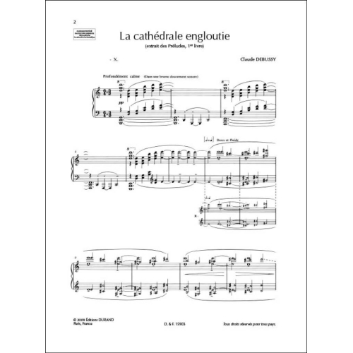 Debussy, Claude - La Cathedrale Engloutie