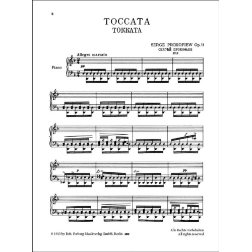 Prokofiev, Sergei - Toccata Op11