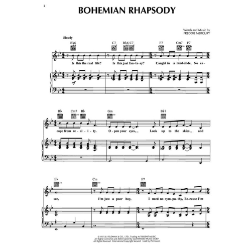 Queen: Bohemian Rhapsody (Single Sheet)