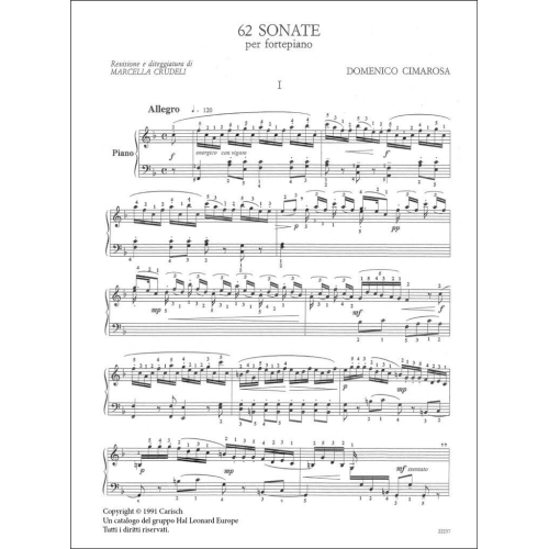 Cimarosa, Domenico - 62 Sonatas, Book 1
