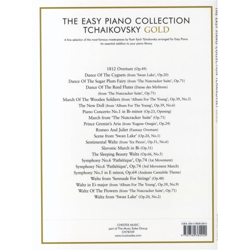 The Easy Piano Collection: Tchaikovsky Gold CD Ed.