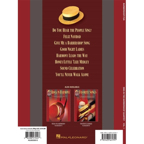 Barbershop Fun - Sing In The Barbershop Quartet Volume 1 -