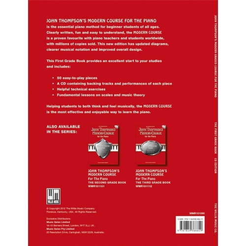 John Thompson's Modern Course for the Piano 1 & Audio