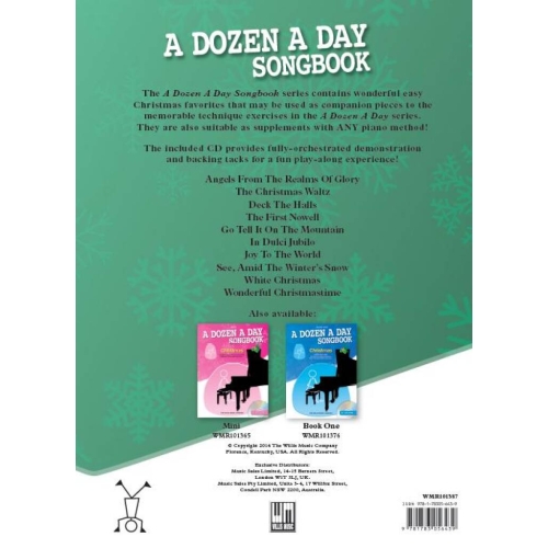 A Dozen A Day Songbook: Christmas