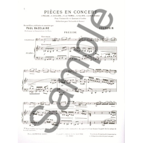 Couperin, Francois - Pieces en concert