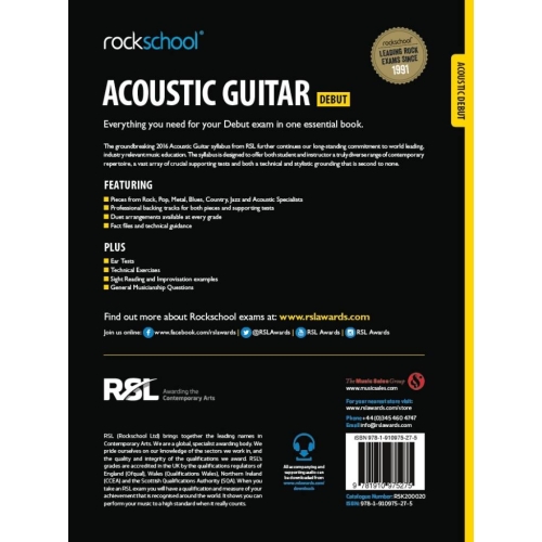 Rockschool Acoustic Guitar - Debut (2016)