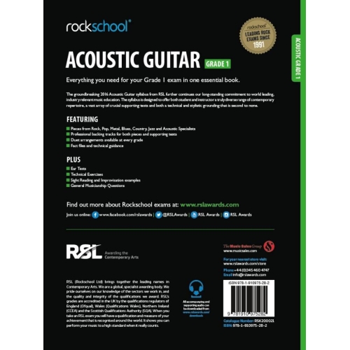 Rockschool Acoustic Guitar - Grade 1 (2016)