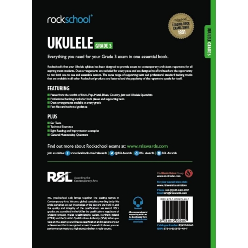 Rockschool Ukulele, Grade Three