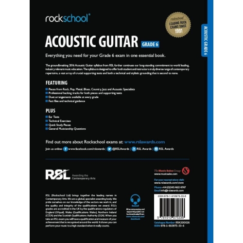 Rockschool Acoustic Guitar - Grade 6 (2016)